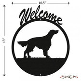 IRISH SETTER Welcome Sign
