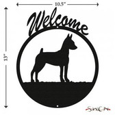 MINIATURE PINSCHER Welcome Sign