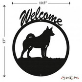 NORWEGIAN ELKHOUND Welcome Sign