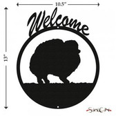POMERANIAN Welcome Sign