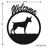 RAT TERRIER Welcome Sign