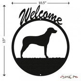RHODESIAN RIDGEBACK Welcome Sign