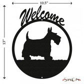 SCOTTISH TERRIER Welcome Sign