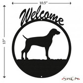 WEIMARANER Welcome Sign
