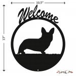WELSH CORGI CARDIGAN Welcome Sign