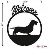 WIREHAIRED DACHSHUND Welcome Sign