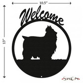 YORKSHIRE TERRIER Welcome Sign