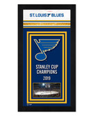 St. Louis Blues Miniframe 2019 Stanley Cup Champions Banner