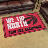 Toronto Raptors 2019 NBA Finals Champions 5x8 Rug
