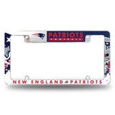New England Patriots All Over Chrome Frame