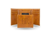 Rutgers BROWN FAUX LEATHER LASER ENGRAVED TRIFOLD