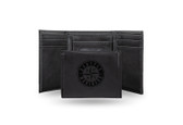 Seattle Mariners Laser Engraved Black Trifold Wallet