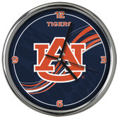 Auburn Tigers 12 Dynamic  Chrome Clock