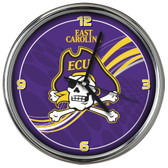 East Carolina Pirates 12 Dynamic  Chrome Clock