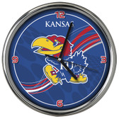 Kansas Jayhawks 12 Dynamic  Chrome Clock