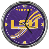 LSU Tigers 12 Dynamic  Chrome Clock