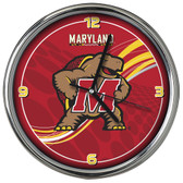 Maryland Terrapins 12 Dynamic  Chrome Clock