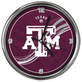 Texas A&M Aggies 12 Dynamic  Chrome Clock