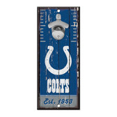 Indianapolis Colts Sign Wood 5x11 Bottle Opener