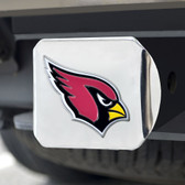 Arizona Cardinals Hitch Cover Color Emblem on Chrome
