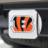 Cincinnati Bengals Hitch Cover Color Emblem on Chrome