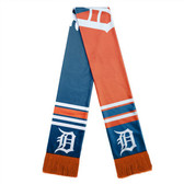 Detroit Tigers Scarf Colorblock Big Logo Design