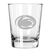 Penn State Nittany Lions Etched 15 oz Double Old Fashioned Glass Set of 2