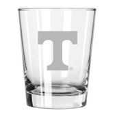 Tennessee Volunteers Etched 15 oz Double Old Fashioned Glass Set of 2
