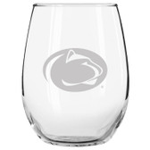 Penn State Nittany Lions Etched 15 oz Stemless Wine Glass Set of 2 Tumbler