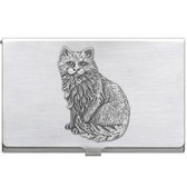 Cat Sitting Business Card Case