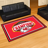 Kansas City Chiefs Super Bowl LIV 54 5x8 Rug