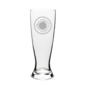 Sunflower Deep Etched University Beer Pilsner Glass