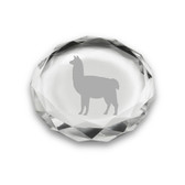 Llama Deep Etched Paperweight