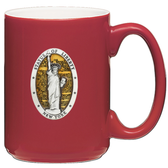 Statue of Liberty Constitution Red Coffee Mug