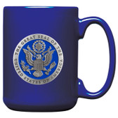 Great Seal of USA Blue Coffee Mug