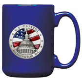 US Capitol Dome Blue Coffee Mug