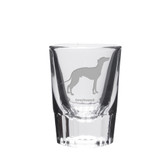 Greyhound Deep Etched Shot Glass