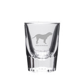 Dogue DeBordeaux Deep Etched Shot Glass