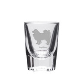 Papillon Deep Etched Shot Glass
