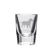 Dachshund Deep Etched Shot Glass
