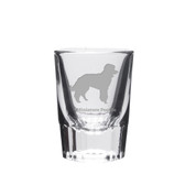 Miniature Poodle Deep Etched Shot Glass