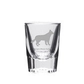 Berger Blanc Suisse Deep Etched Shot Glass