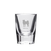 ShibaInu Deep Etched Shot Glass