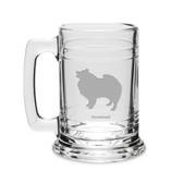 Keeshond Deep Etched 15 oz Colonial Tankard