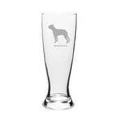 Boston Terrier Deep Etched 23 oz University Beer Pilsner