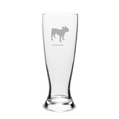 French Bulldog Deep Etched 23 oz University Beer Pilsner