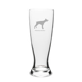 Doberman Pinscher Deep Etched 23 oz University Beer Pilsner