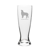 Australian Shepherd Deep Etched 23 oz University Beer Pilsner