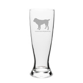 Central Asian Shepherd Dog Deep Etched 23 oz University Beer Pilsner