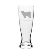 Tibetan Terrier Deep Etched 23 oz University Beer Pilsner